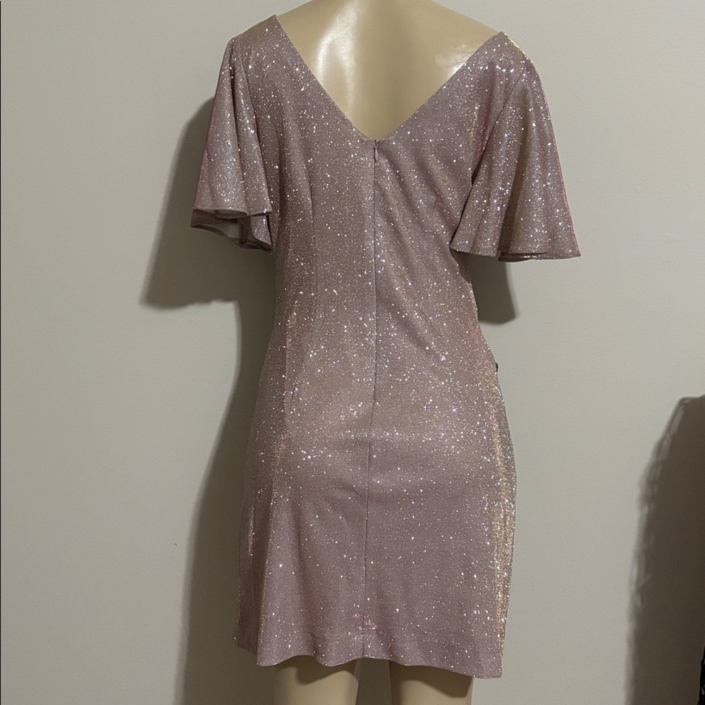 Betsy & Adams Glitter Bell-Sleeves Dress size 12 - Picture 6 of 8